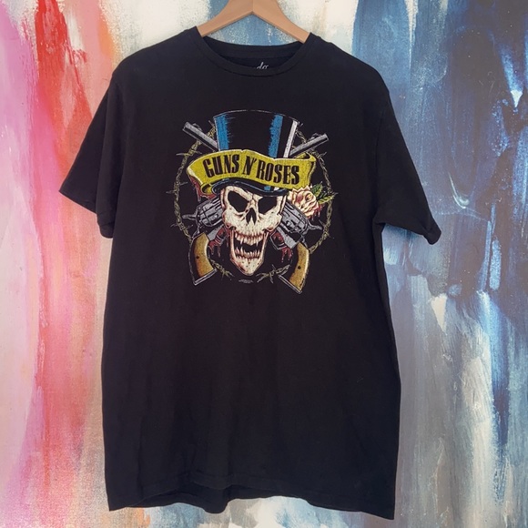 Bravado Guns N' Roses Band T-Shirt, Men's XXL cotton black type Vintage Second Hand